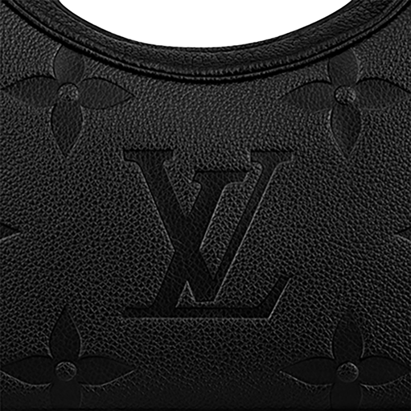 商品Louis Vuitton|预售十天  Louis Vuitton/路易威登 22春夏新款BAGATELLE系列 女士黑色老花压纹粒面牛皮革金扣配可拆卸肩带单肩斜挎手提包M46002,价格¥17866,第6张图片详细描述