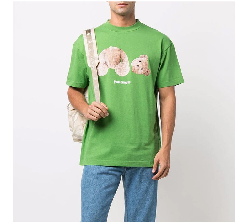 商品Palm Angels|PALM ANGELS 男绿色短袖T恤 PMAA001-F21JE-R023-5560,价格¥1637,第9张图片详细描述