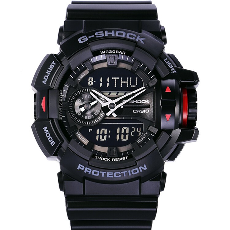 商品[国内直发] Casio|卡西欧（CASIO） G-SHOCK系列男表GA-400-1B-黑色-GA-400-1B,价格¥987,第3张图片详细描述