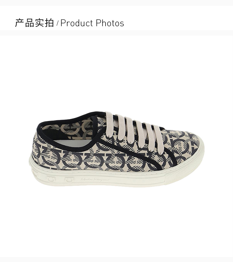 商品[国内直发] Salvatore Ferragamo|SALVATORE FERRAGAMO 菲拉格慕 女士米色运动鞋 03-5303-707040,价格¥2262,第4张图片详细描述