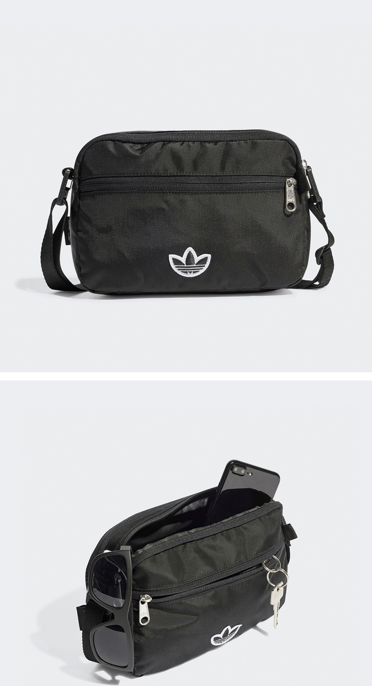 商品Adidas|【Brilliant|包邮包税】阿迪达斯 PE AIRLINER 配饰 包 斜挎包  IT7610 BLACK,价格¥252,第2张图片详细描述