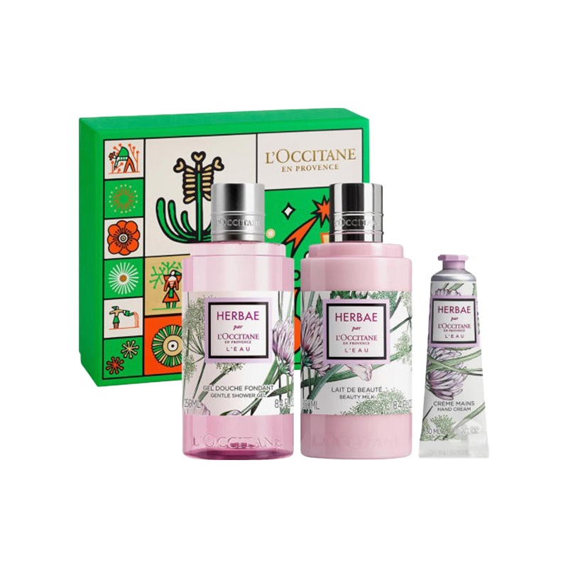 商品L'Occitane|欧舒丹2022限量绿野游踪率性护理套装 沐浴露250ml+身体乳250ml+护手霜30ml,价格¥358,第10张图片详细描述
