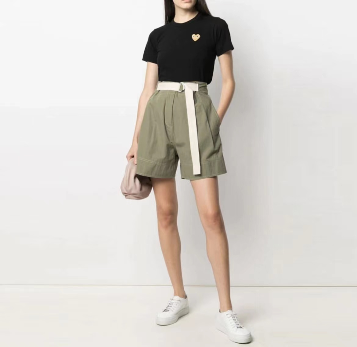 商品Comme des Garcons|爱心刺绣小标短袖黑AZ-T215-051【澳门疫情延迟发货恢复后澳门仓发出】,价格¥657,第8张图片详细描述