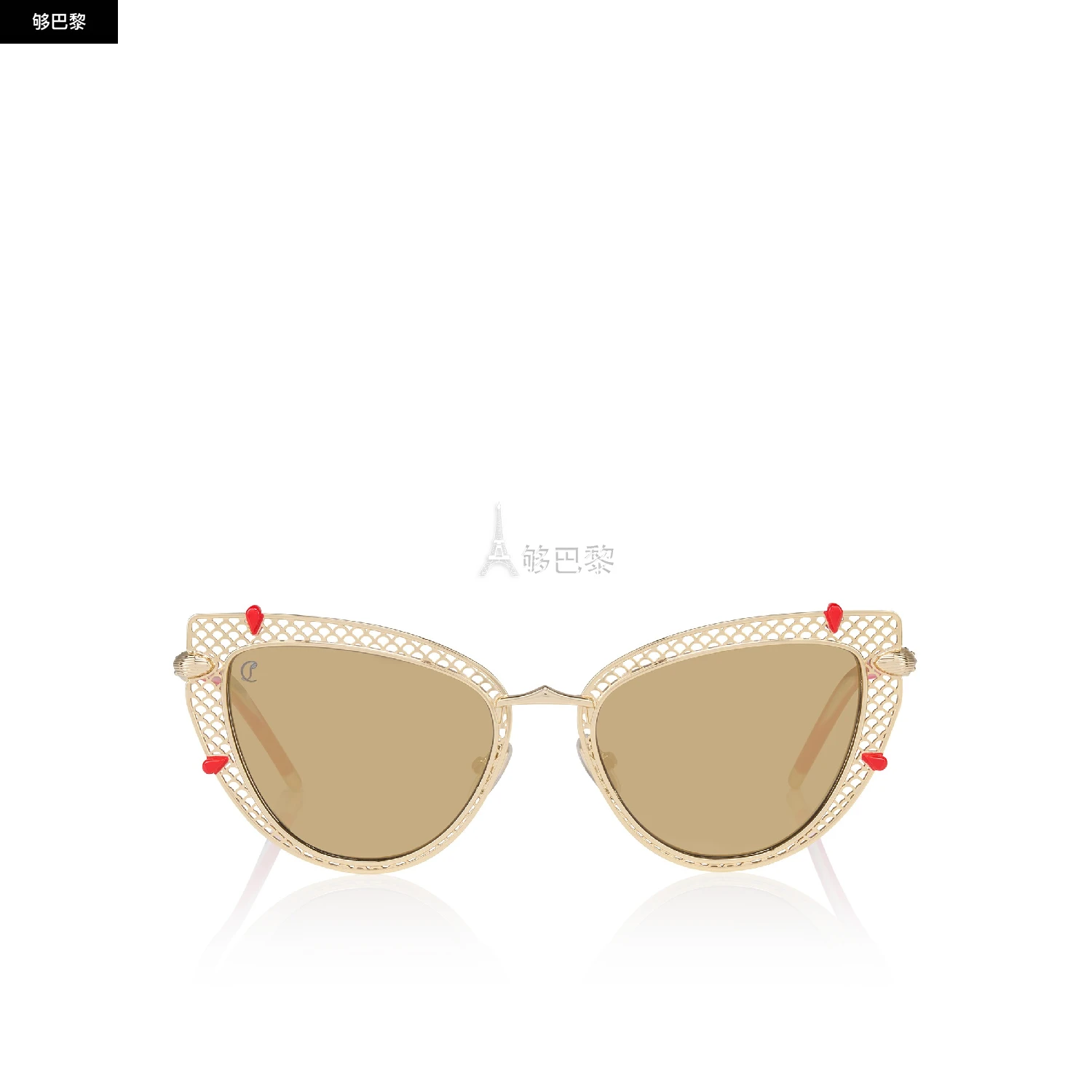 商品Christian Louboutin|【预售】 CL红底鞋 25春夏 女士 太阳眼镜 Miss Z LB0002 1255336K194,价格¥6524,第2张图片详细描述