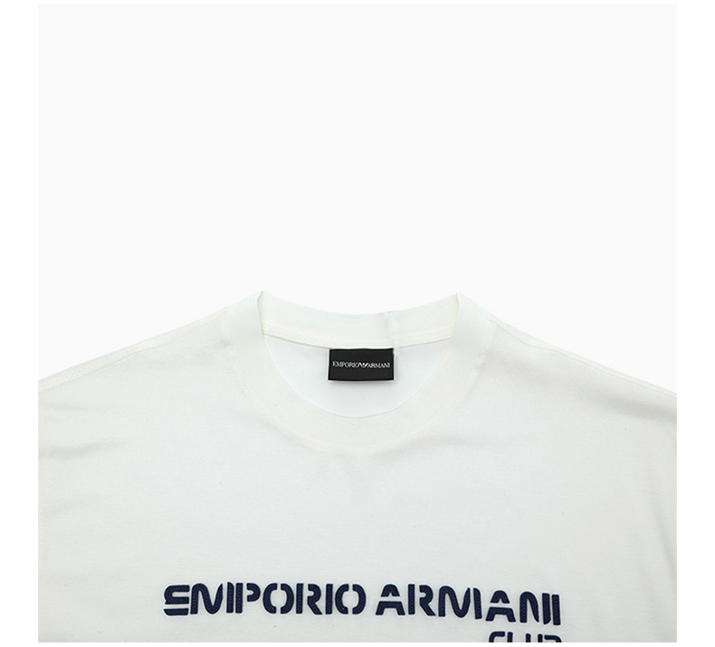商品[国内直发] Emporio Armani|EMPORIO ARMANI 男白色短袖T恤 3L1TCE-1JUVZ-0128,价格¥679,第7张图片详细描述