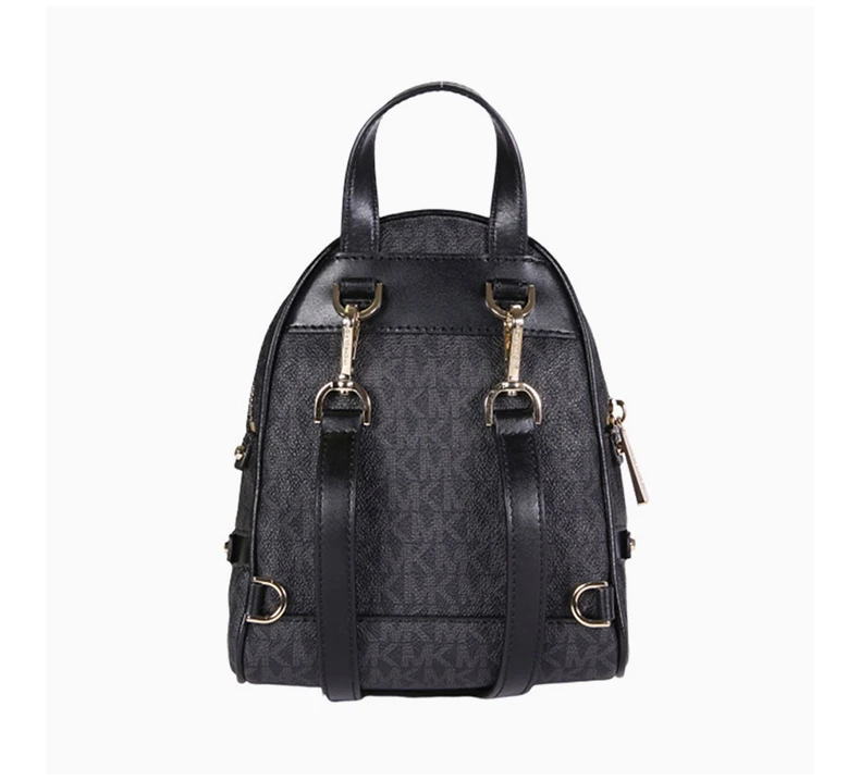 商品Michael Kors|MICHAEL KORS 女士黑色拼粉白色字母双肩包 30T9LEZB1B-BLKNEONPINK,价格¥1360,第2张图片详细描述