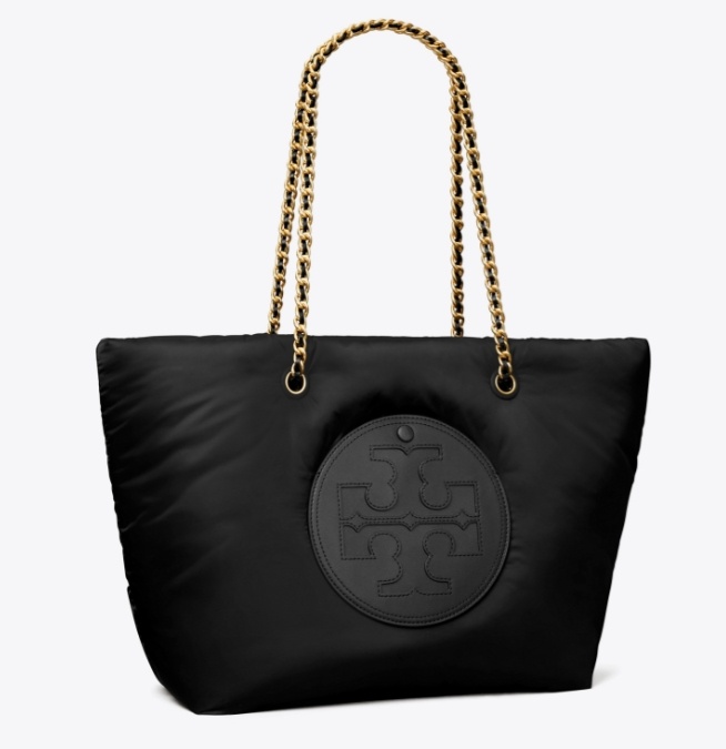 商品[国内直发] 【春节不打烊国内现货速发】 Tory Burch| 女款品牌徽标链条敞口开合 聚酯纤维手提单肩包 常规 ,价格¥2742,第3张图片详细描述