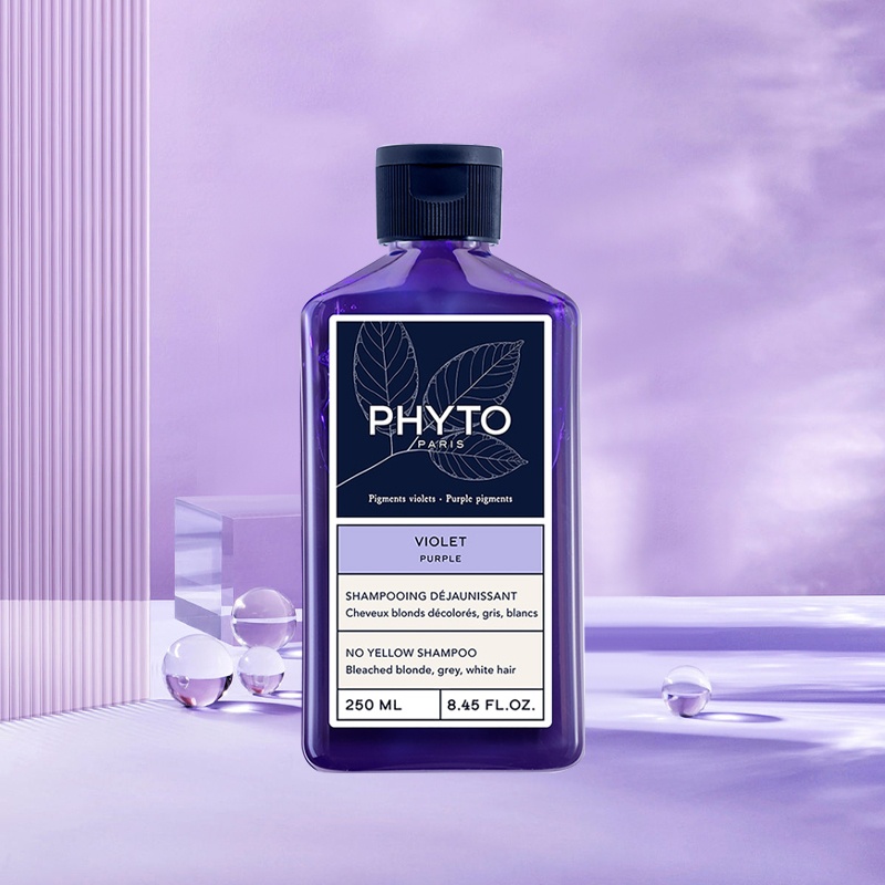 商品Phyto|发朵 抗黄洗发水250ml 头发受损护理亮泽发色中和色彩,价格¥149,第3张图片详细描述