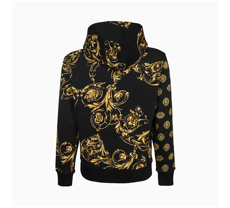 商品Versace|VERSACE JEANS COUTURE 黑色男士卫衣/帽衫 72GAI3H1-FS030-G89,价格¥2066,第5张图片详细描述