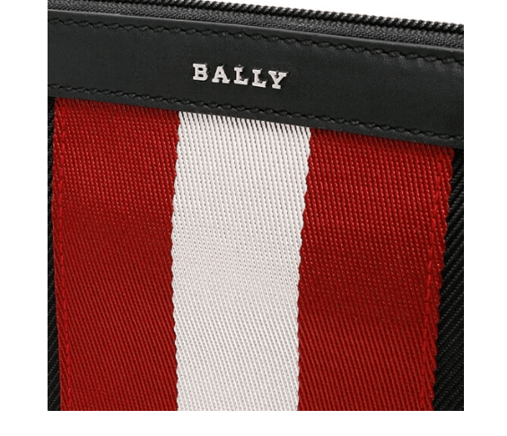 商品Bally|巴利男包黑色尼龙皮革饰边撞色织带黑色CAYARD.TSP-6226286（澳门仓发货）,价格¥2217,第3张图片详细描述