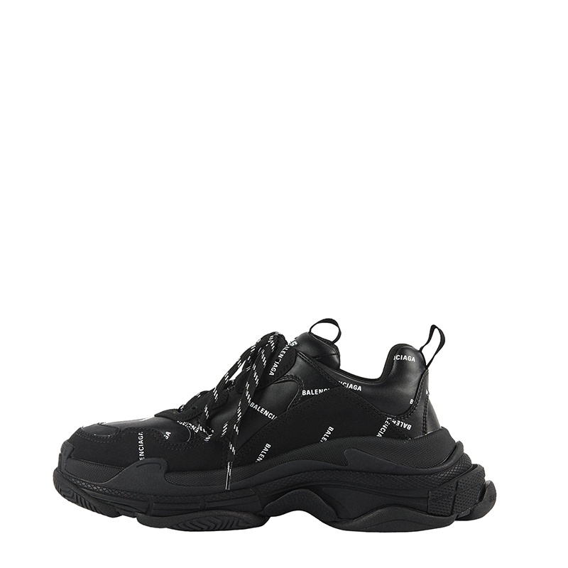 商品Balenciaga|巴黎世家  男士黑色ALLOVER标志TRIPLE S休闲运动鞋 536737W2FA11090,价格¥7203,第8张图片详细描述