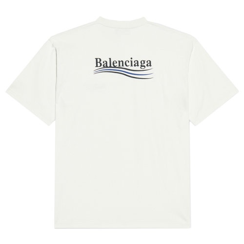 商品Balenciaga|Balenciaga/巴黎世家  女士白色棉质政治竞选T恤641655TKVJ19084,价格¥4282,第4张图片详细描述