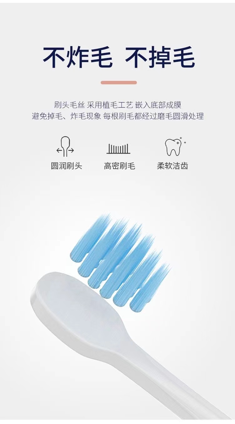 商品[国内直发] INBER|婴蓓儿童牙刷软毛超细2-10岁以上婴幼儿宝宝学生可用护齿5支装,价格¥20,第5张图片详细描述