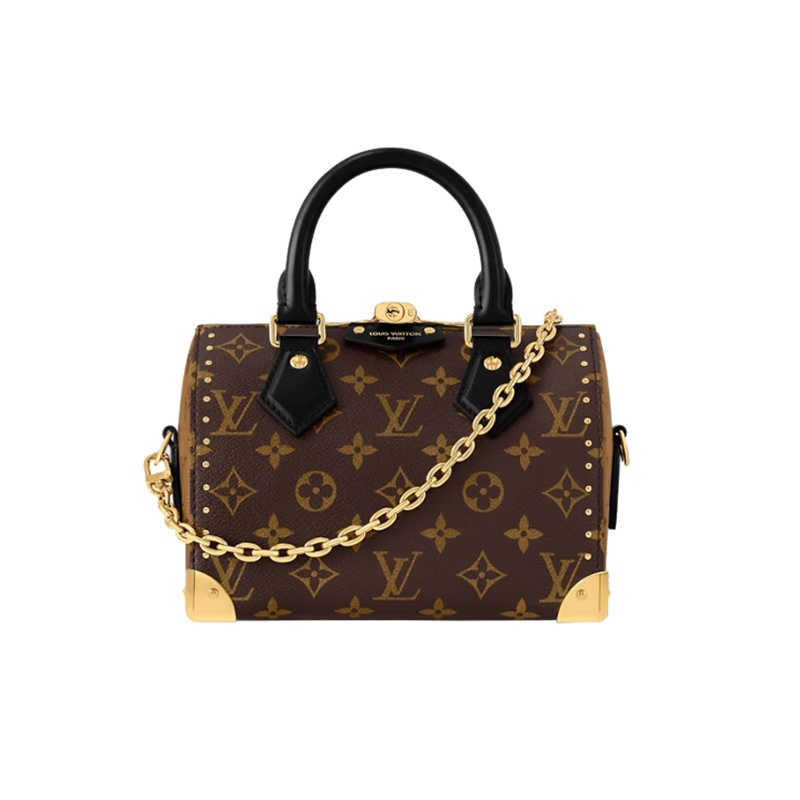 商品Louis Vuitton|【预售十天】路易威登 24新款女士棕色老花可拆卸的肩带和链条手提包 M13146,价格¥24230,第18张图片详细描述