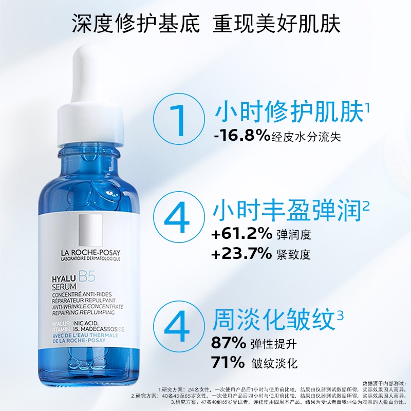 商品La Roche Posay|LA ROCHE-POSAY理肤泉 精华液 玻尿酸B5面部精华液30ML 1瓶,价格¥310,第4张图片详细描述