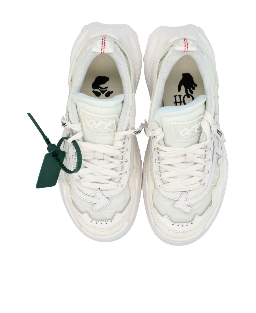 商品Off-White|男白低帮网眼跑鞋OWIA180C99FAB001-0100（澳门仓发货）,价格¥4887,第1张图片详细描述