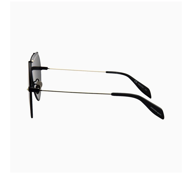 商品[国内直发] Alexander McQueen|Alexander McQueen 亚历山大·麦昆 男士太阳镜 AM0058S-001,价格¥646,第4张图片详细描述