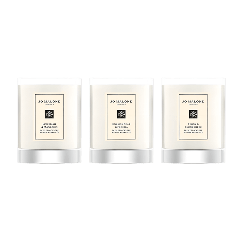 商品Jo Malone London|祖·玛珑 室内香氛香薰蜡烛套装60gx3 [英国梨与小苍兰+青柠罗勒与柑橘+牡丹与胭红麂绒],价格¥465,第15张图片详细描述