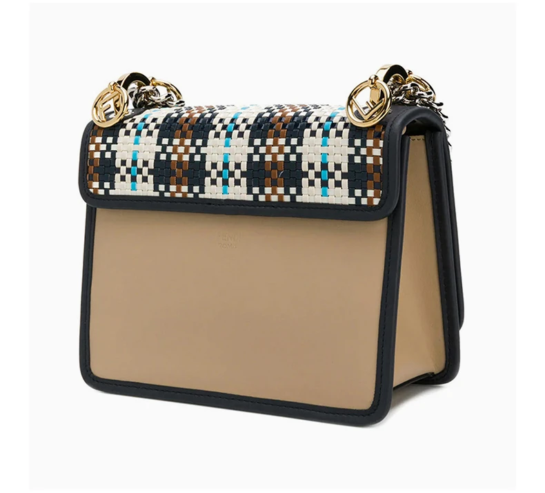 商品[国内直发] Fendi|Fendi 芬迪 女士Kan I F牛皮单肩包 8BT286-A3RO-F13VY,价格¥9775,第5张图片详细描述