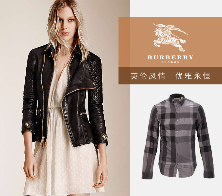 商品Burberry|Burberry 博柏利 男士经典格纹纯棉时尚长袖衬衫炭灰色 3983523,价格¥1276,第9张图片详细描述