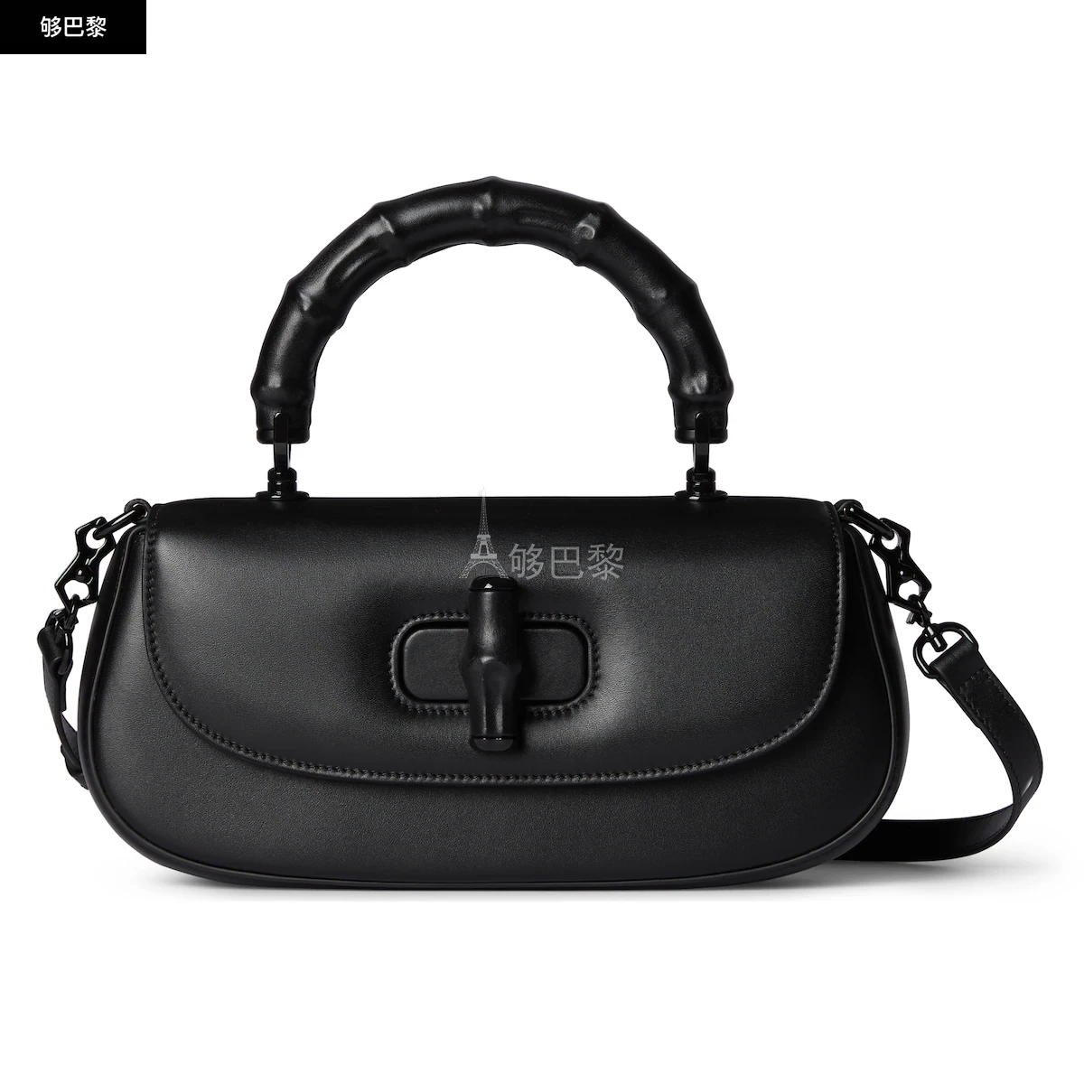 商品Gucci|【预售】 古驰 25春夏 ��女士 手提包 GUCCI BAMBOO DIVA系列小号竹节手提包 832953 AAEVH 1000,价格¥31169,第6张图片详细描述