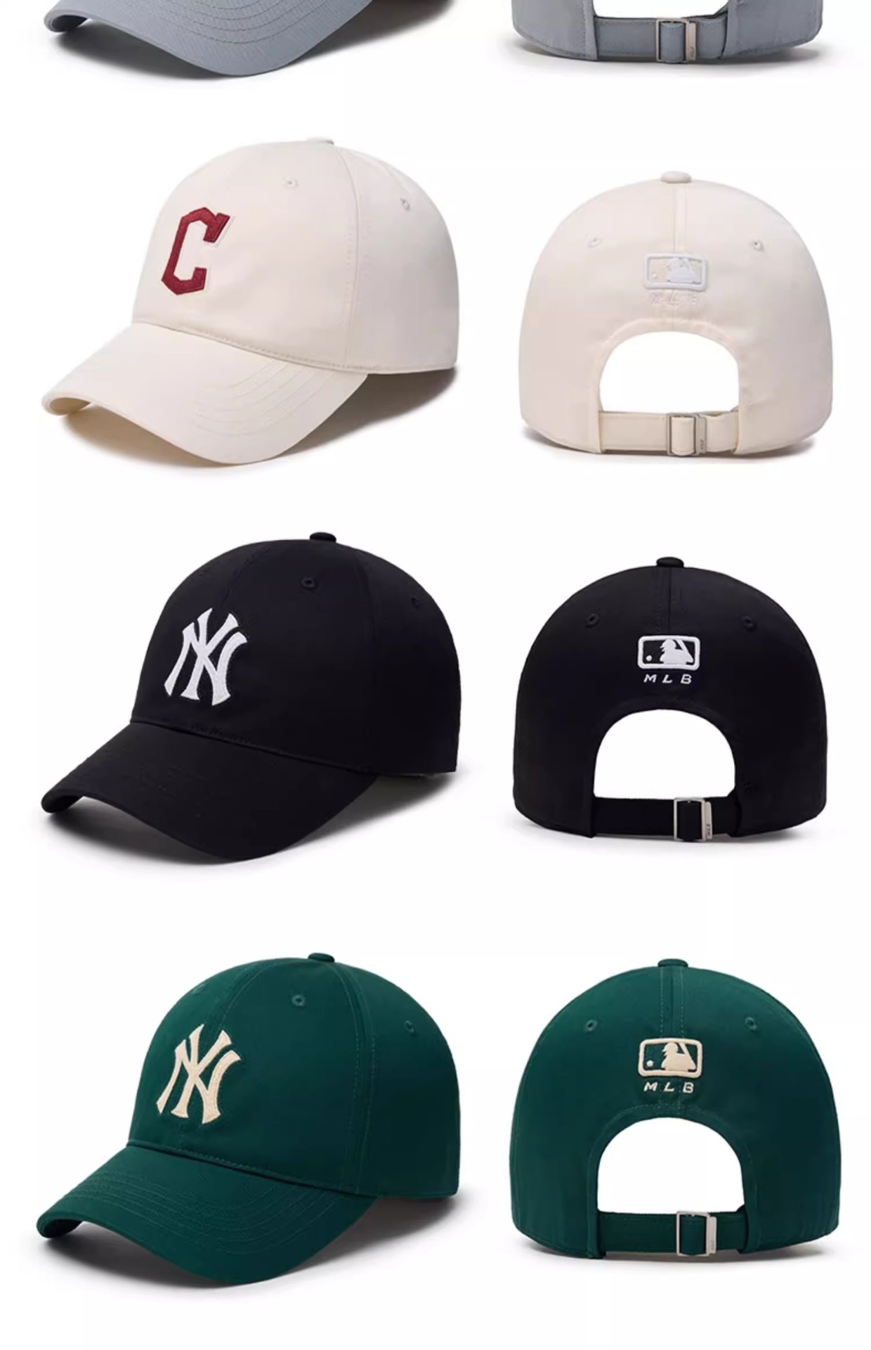 商品MLB|MLB官方张凌赫明星同款男女情侣遮阳棒球帽软顶CPB06,价格¥362,第15张图片详细描述