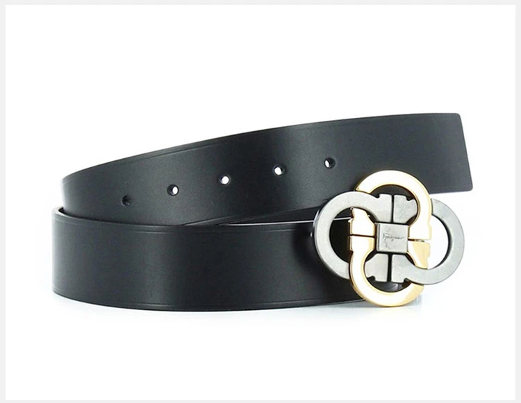 商品Salvatore Ferragamo|SALVATORE FERRAGAMO 黑色男士腰带 67-9774-0676652,价格¥2334,第6张图片详细描述