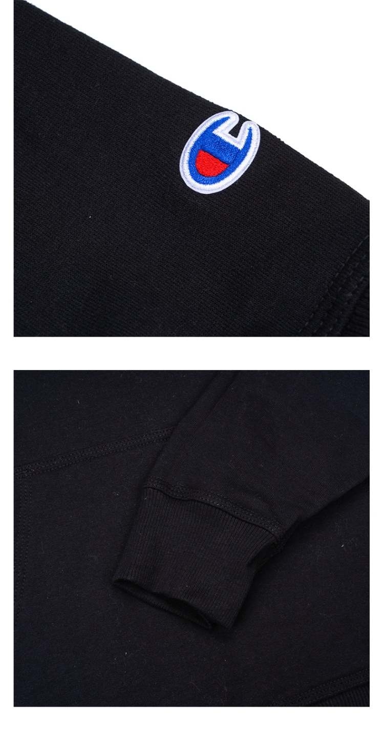 商品CHAMPION|冠军美版卫衣印花加绒男女宽松套头草写帽衫GF89H-586MZA,价格¥352,第9张图片详细描述