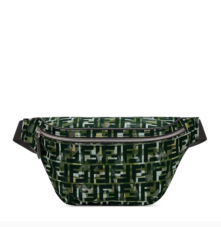 商品Fendi|Fendi 芬迪 男士绿色小牛皮腰包 7VA434-ABM8-F0X93,价格¥4370,第5张图片详细描述