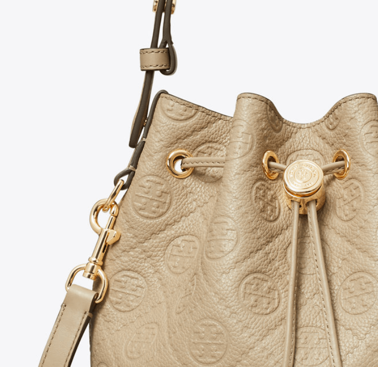 商品Tory Burch|TB汤丽柏琦T MONOGRAM中号水桶包女包新款（香港仓发货）,价格¥2999,第46张图片详细描述