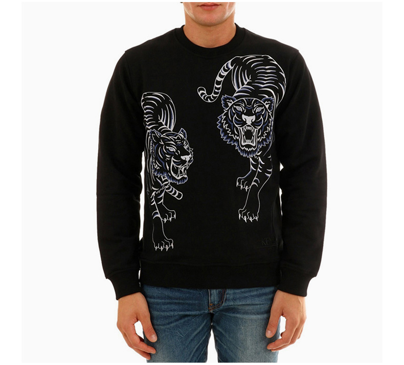 商品[国内直发] Kenzo|Kenzo 高田贤三 黑色男士时尚卫衣 F965SW0094XG-99,价格¥1750,第4张图片详细描述