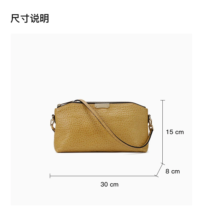 商品[国内直发] Burberry|BURBERRY 女士黄色单肩包 3939435,价格¥4872,第3张图片详细描述