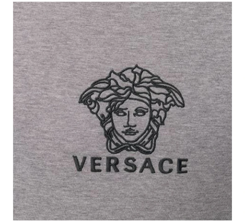 商品Versace|VERSACE 范思哲 男士灰色棉质T恤 A82396-A224589-A904B,价格¥2266,第4张图片详细描述