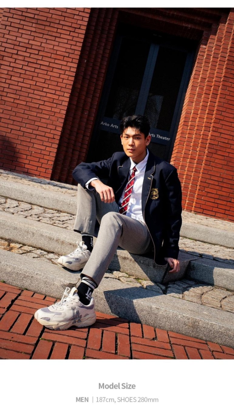 商品MLB|【Brilliant|包邮包税】美联棒  新款LA字母 男女鞋 时尚内增高 运动休闲 棒球老爹鞋 复古跑步鞋 情侣舒适 浅灰 3ASHC311N-07GRS,价格¥318,第13张图片详细描述