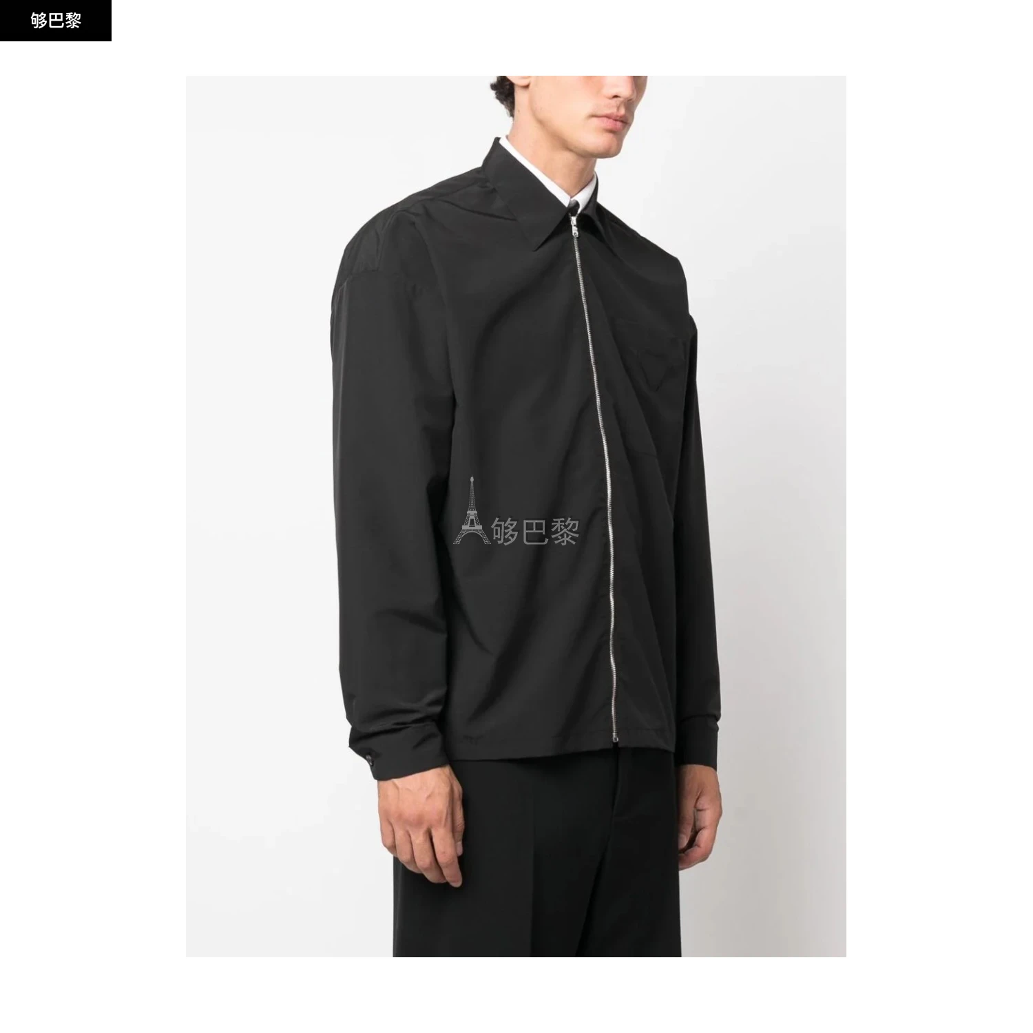 商品Prada|【特惠6.0折】【预售】 2023秋冬 男士 夹克 夹克 2580743  SC5401VTKF0002 ,价格¥5985,第4张图片详细描述