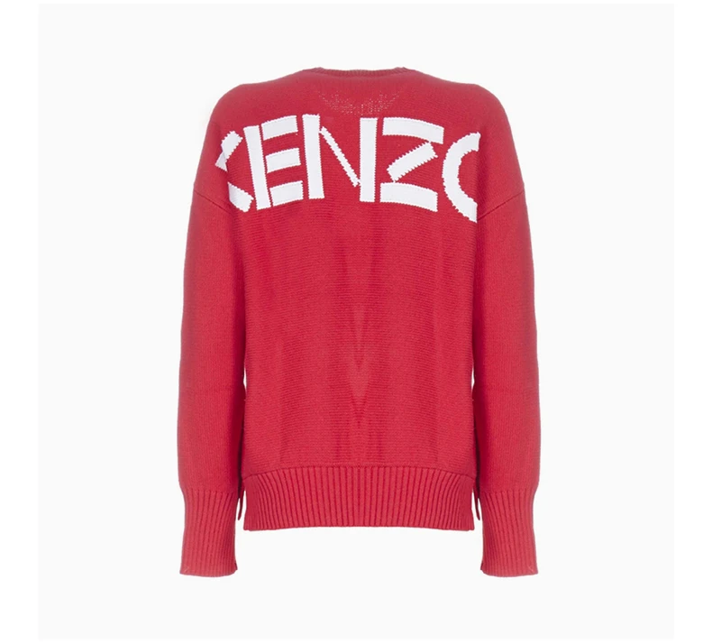 商品[国内直发] Kenzo|Kenzo 高田贤三 女士红色棉质针织衫 F962TO496814-27,价格¥991,第5张图片详细描述