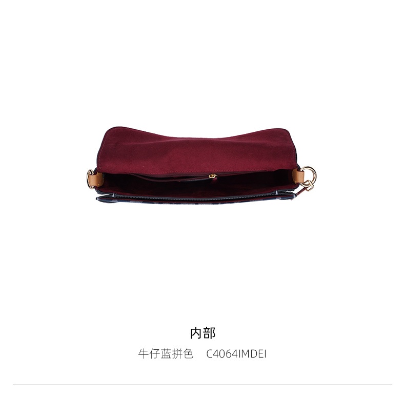 商品Coach|蔻驰女士中号皮质单肩斜挎手提包,价格¥1470,第22张图片详细描述