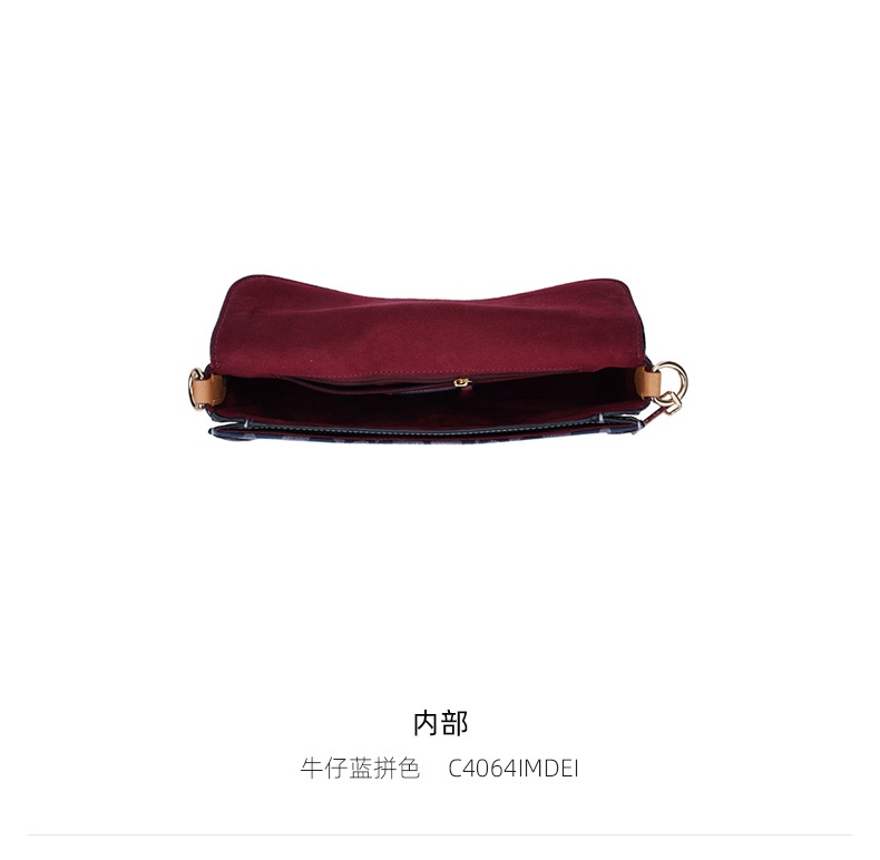 商品Coach|蔻驰女士中号皮质单肩斜挎手提包,价格¥2207,第24张图片详细描述