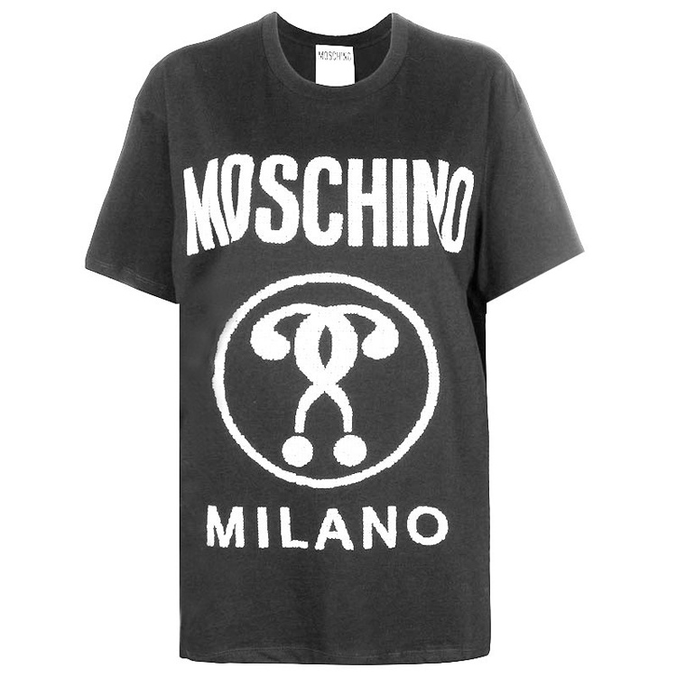 商品Moschino|MOSCHINO 莫斯奇诺 男灰色短袖T恤 7025240-1516,价格¥978,第3张图片详细描述