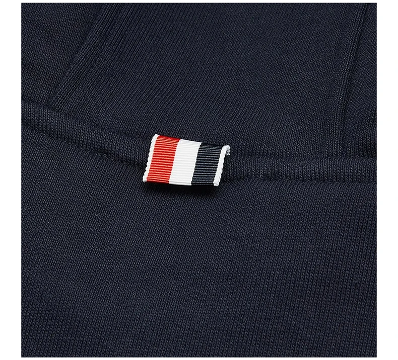 商品[国内直发] Thom Browne|THOM BROWNE 男士海军蓝色棉质连帽套头衫 MJT236A-03377-415,价格¥7194,第8张图片详细描述