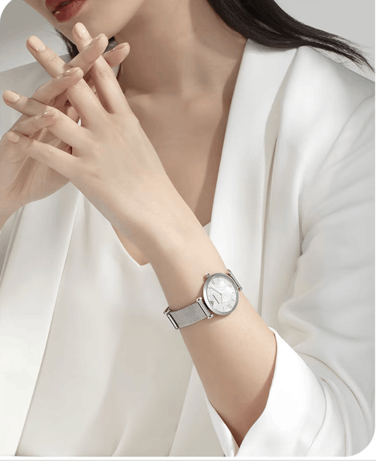 商品[国内直发] Emporio Armani|Armani阿玛尼手表女经典系列休闲简约贝母表盘商务石英女表AR1955,价格¥1562,第9张图片详细描述