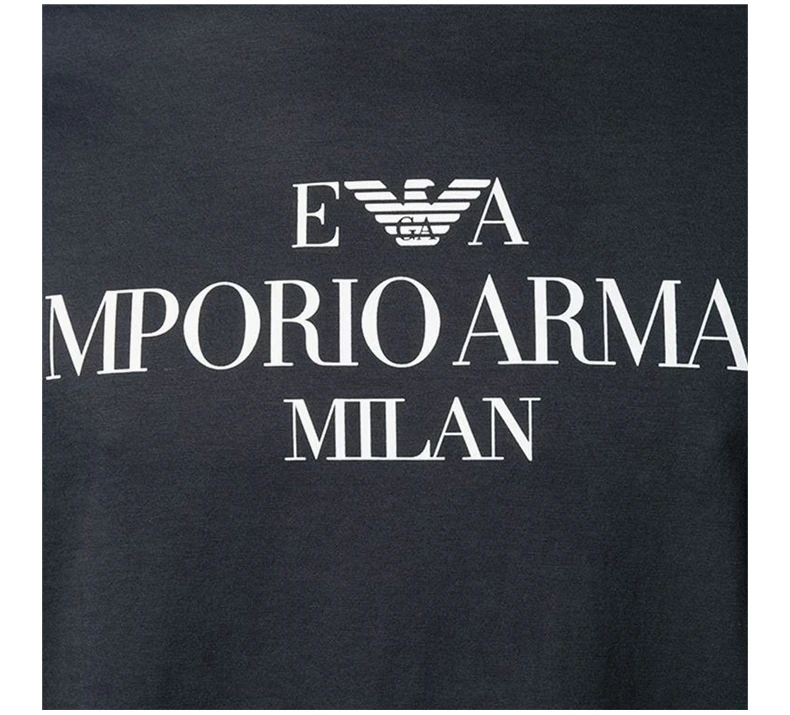 商品Emporio Armani|Emporio Armani 安普里奥 阿玛尼 男士短袖T恤深蓝色 3G1TM4-1JHRZ-0920,价格¥362,第9张图片详细描述