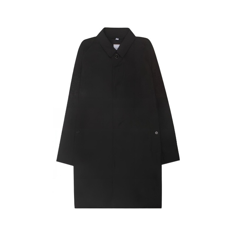 商品Burberry|【现货】博柏利 男士聚酯纤维暗扣翻领中款风衣80678531（三色）,价格¥2334,第3张图片详细描述