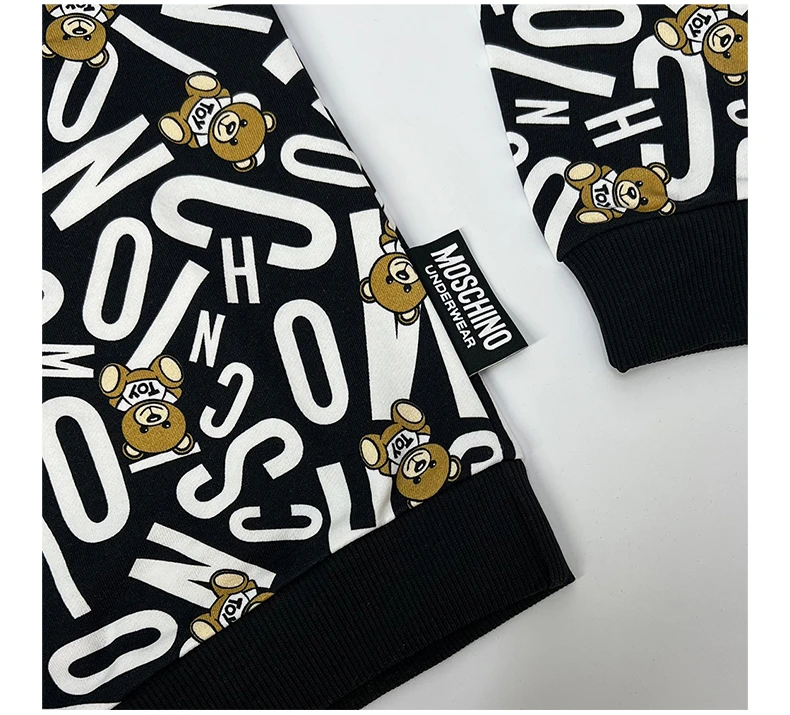 商品Moschino|MOSCHINO 女士黑色棉质卫衣 ZT1720-9005-1555,价格¥481,第7张图片详细描述