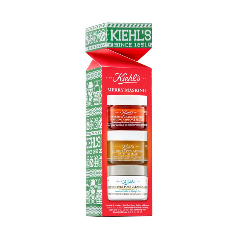 商品Kiehl's|科颜氏 面部护理面膜3件套 蔓越莓金盏花白泥28ml×3,价格¥332,第16张图片详细描述