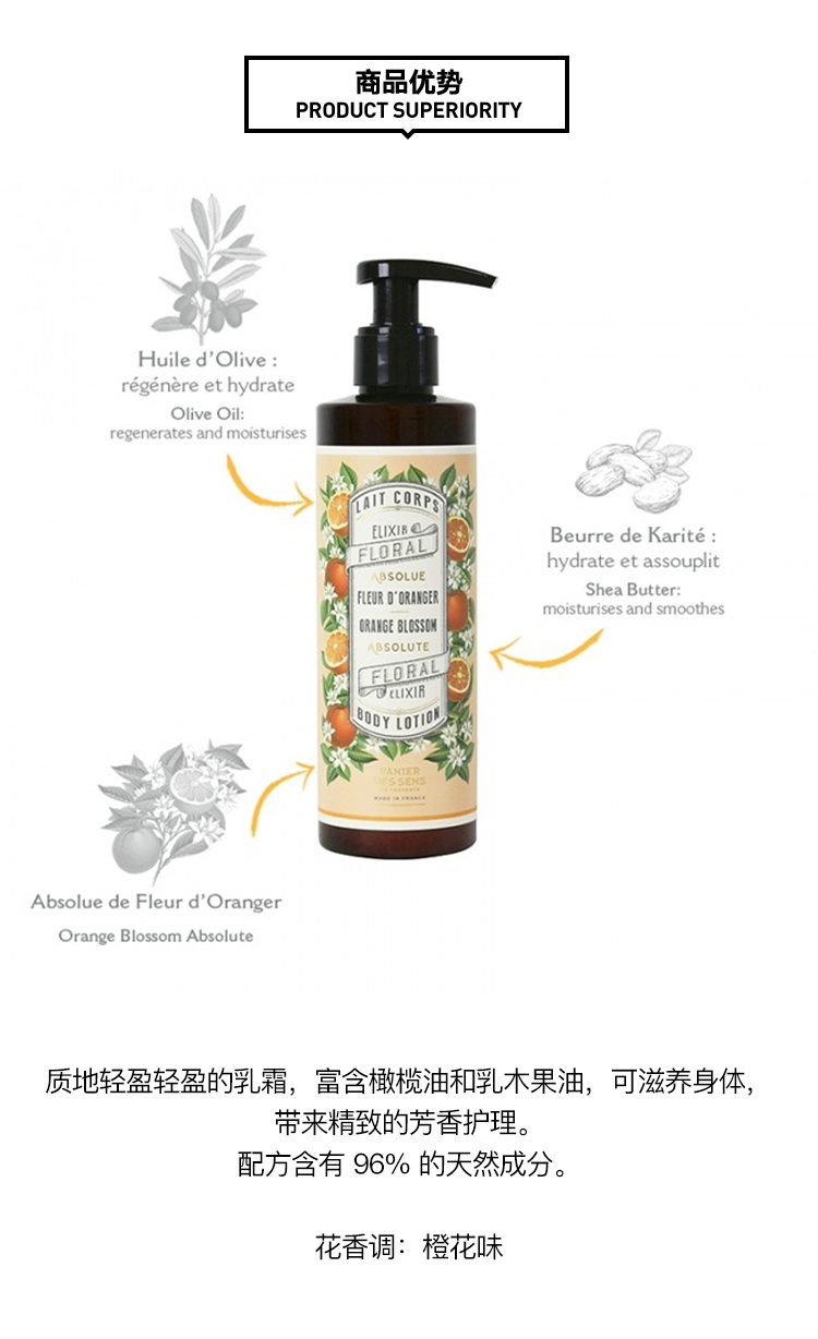 商品Panier Des Sens|Panier des Sens 南法庄园滋润身体乳全系列250ml,价格¥161,第7张图片详细描述