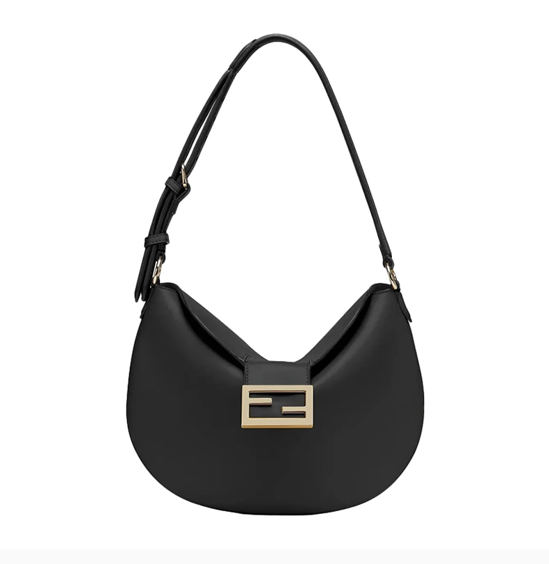 商品[国内直发] Fendi|FENDI SS21女士黑色小号牛角新月包 8BR790-AF2P-F0KUR,价格¥11769,第5张图片详细描述