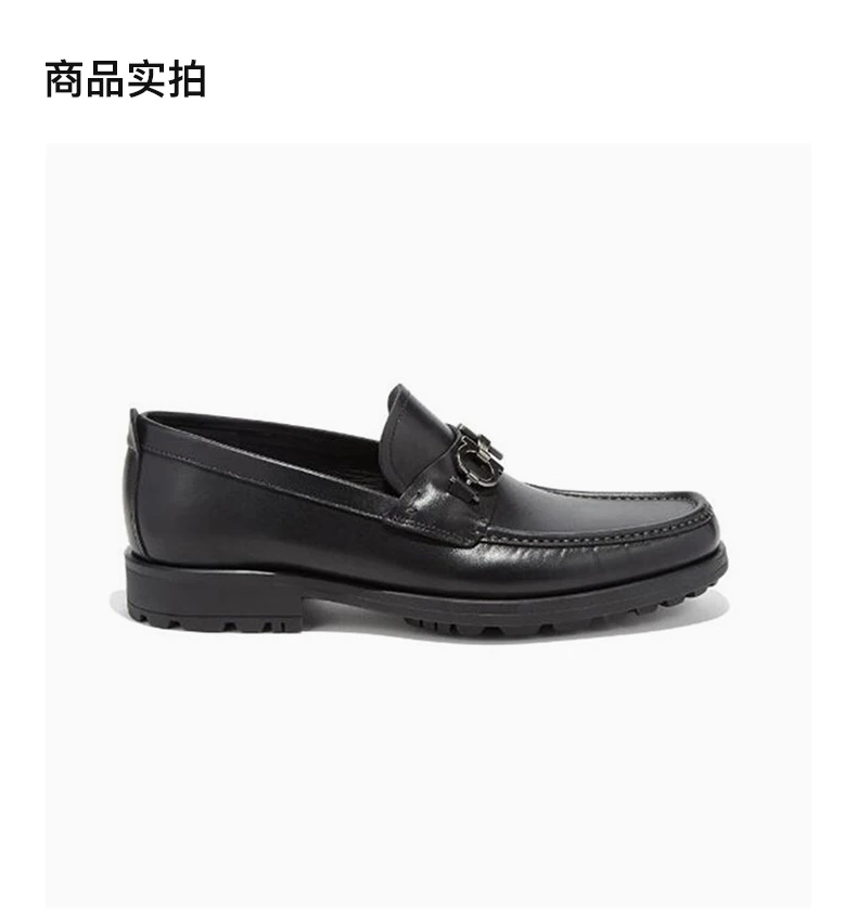 商品Salvatore Ferragamo|SALVATORE FERRAGAMO 黑色男士乐福鞋 02-A515-671792,价格¥4347,第4张图片详细描述