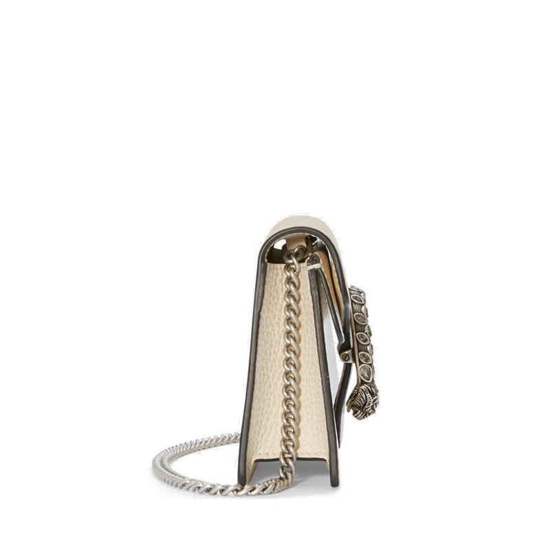 商品Gucci|GUCCI/古驰 Dionysus女士超迷你白色皮革链条单肩包 476432 CAOGM 9174,价格¥8354,第2张图片详细描述