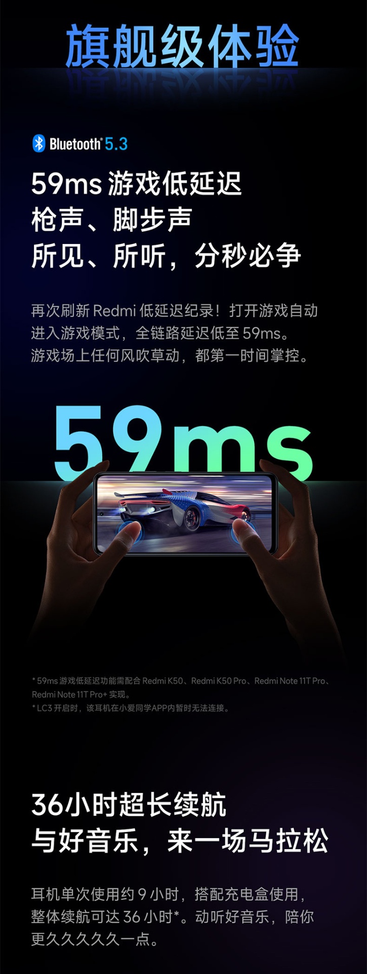 商品[国内直发] XIAOMI|小米Redmi Buds4 Pro真无线降噪蓝牙耳机入耳式,价格¥738,第10张图片详细描述